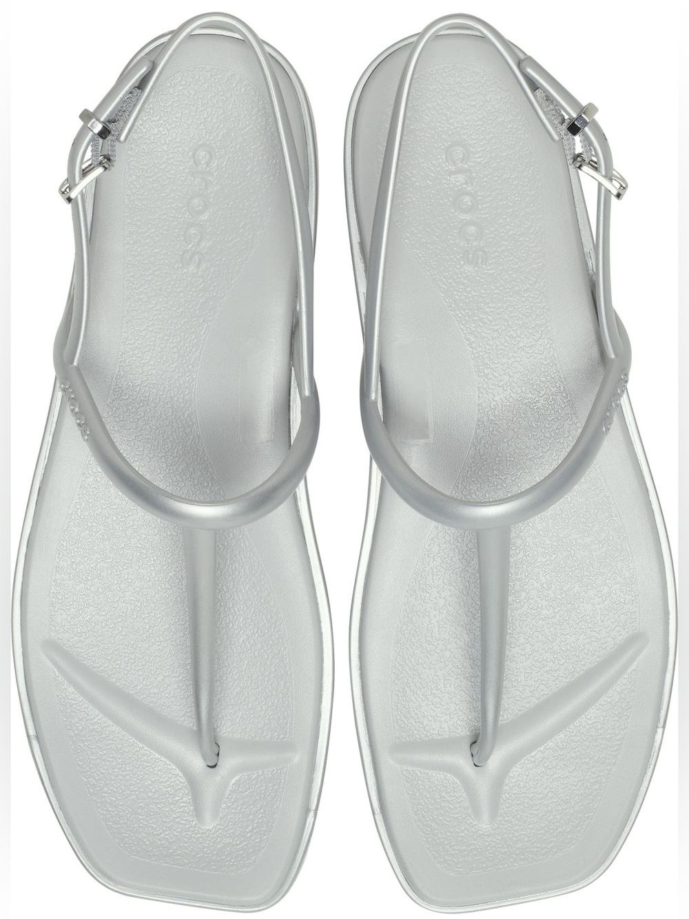 Crocs Miami Metallic T-Strap Sandal - Picture 2 of 8